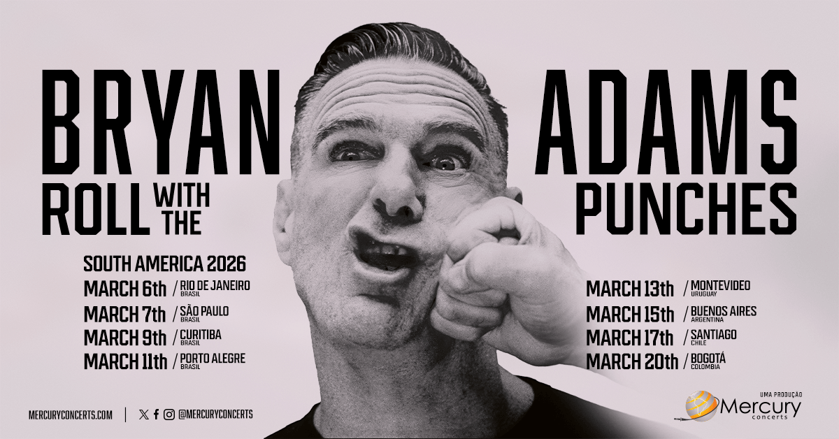 Bryan Adams - Roll With the Punches Tour 2026 | Mercury Concerts